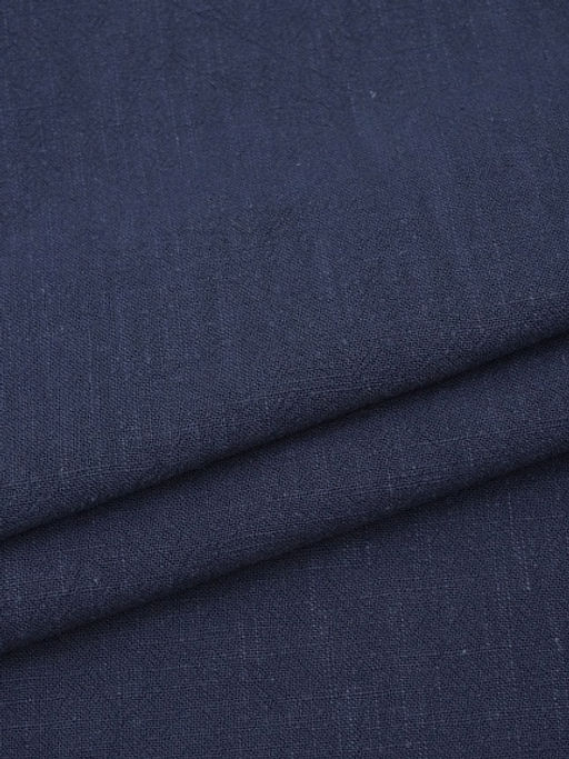 Крапива Рами (Ramie) цв.Темно-синий флер, ш.1.4м, крапива-100%, 230гр/м.кв - Купава фото 5