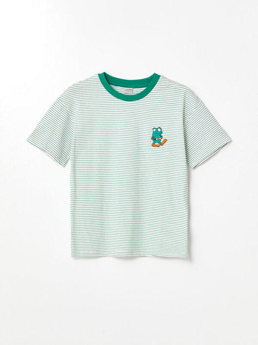 Rahat Kal?p Bisiklet Yaka Tok Kuma? Erkek ?ocuk Ti??rt