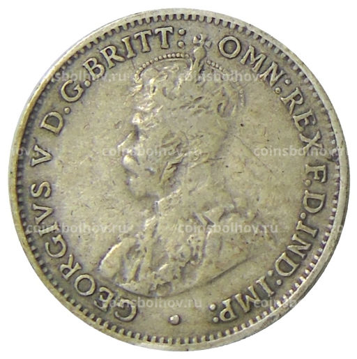 Монета 3 пенса 1936 года Австралия