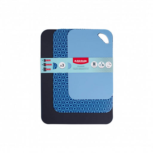 Набор досок разделочных ESSENTIALS 3шт гибкие (синие+розовые) - Attribute фото 2