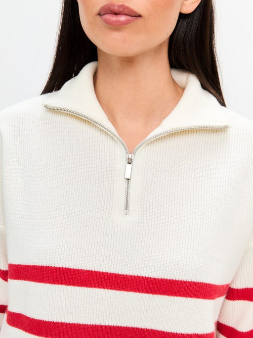 Джемпер F322-15115 white-red - Fine joyce фото 5