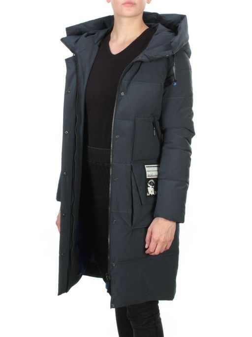20-901 AQUAMARINE Пальто зимнее женское HAPPYSNOW (150 гр. холлофайбера) - Fashion фото 7