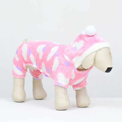 Комбинезон Любовь с капюшоном, размер S (ДС 25 см, ОГ 35 см, ОШ 25 см), розовый - Simaland фото 14