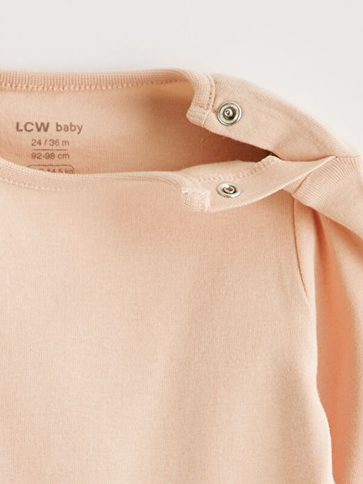 Uzun Kollu Bisiklet Yaka K?z Bebek ??t??tl? Body