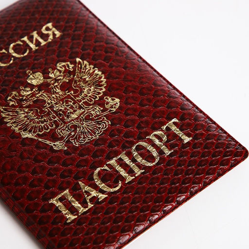 Цена за 2 шт. Обложка для паспорта, цвет бордовый