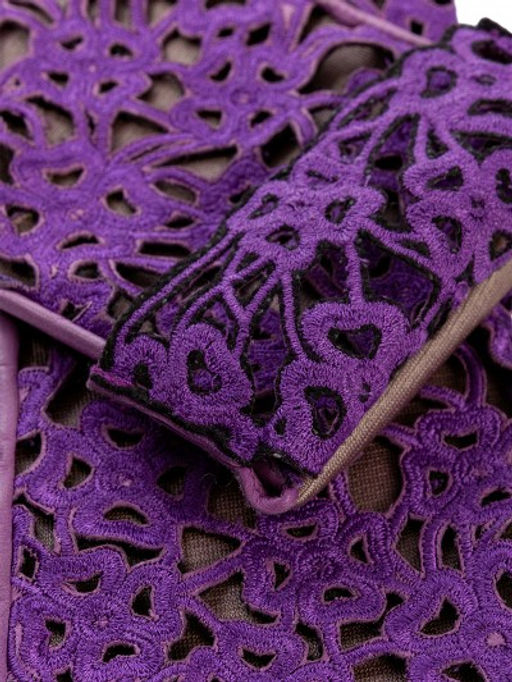 Перчатки женские ш/п F-0160 l.violet - Eleganzza фото 6
