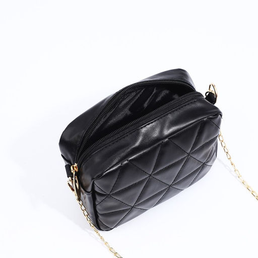 Сумка кросс-боди на молнии, цвет чёрный - Simaland фото 9