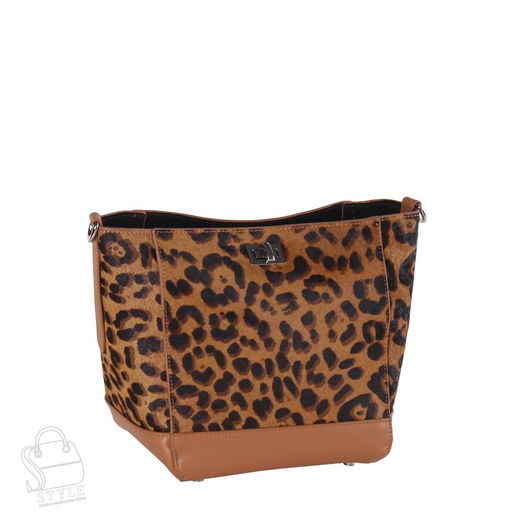 Сумка женская кожаная 3632VG leopard brown Vitelli Grassi в Новосибирске