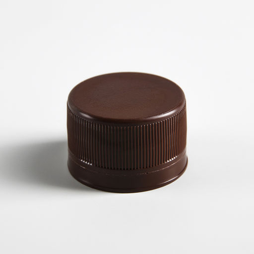 Цена за 100 шт. Пробка пластиковая одноразовая двухкомпонентная, 28 мм на: 0.5 л, 1 л, 1.5 л, 2 л, 3 л, коричневая