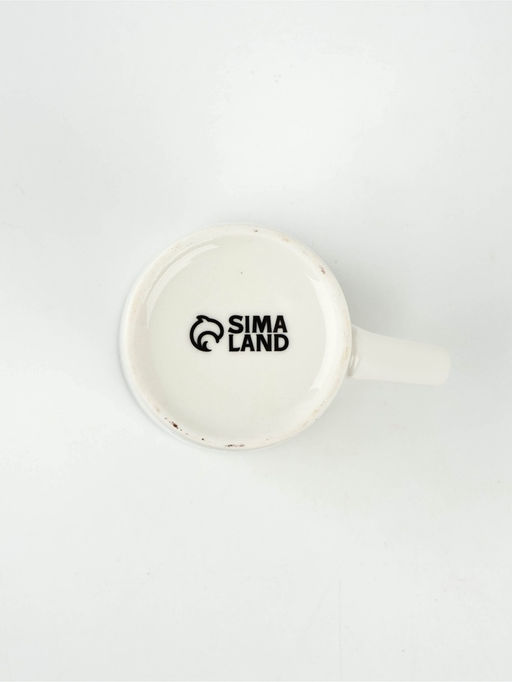 Кружка с ложкой керамическая Дорого внимание Начни день с улыбки, 310 мл