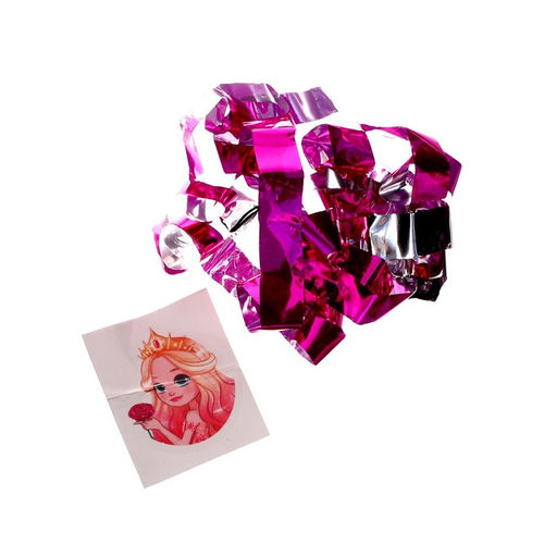 Хлопушка пневматическая С днём рождения 30 см, тату внутри - Страна карнавалия фото 3