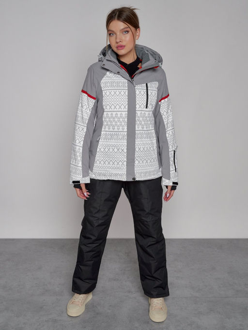 Горнолыжная куртка женская зимняя белого цвета 2272Bl - Chunmai фото 11