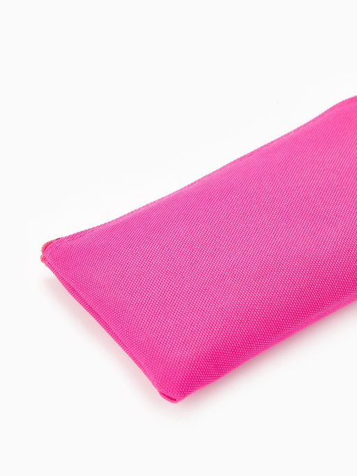 Цена за 3 шт. Косметичка-пенал на молнии, плоская, маленькая, однотонная, малиновая