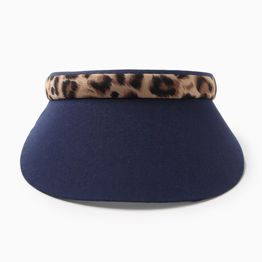 Козырёк MINAKU Leopard, тёмно-синий, размер 56-58