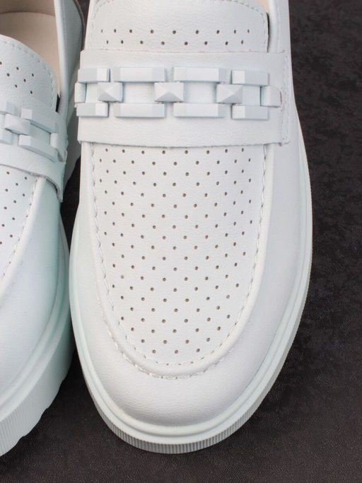 03-PDXL160-5 LT. BLUE Полуботинки женские (натуральная кожа) - Фабричный китай фото 11