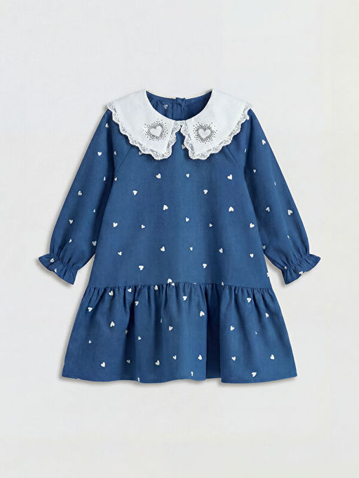 Платье Bebe Yaka Ta?l? K?z ?ocuk F?rf?rl? Elbise с оборками