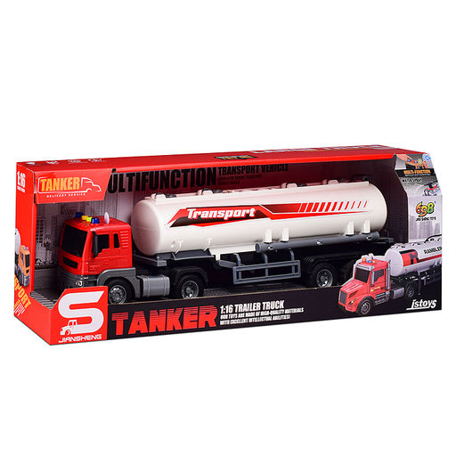 Машина "Цистерна Плюс" 1:16 (свет, звук) в коробке