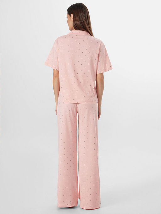 Комплект женский домашний розовый в горошек - Mark formelle фото 2