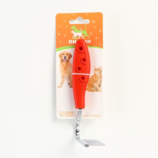 Расчёска Лапки изогнутая, 10,5 х 15 см, красная - Пижон фото 4