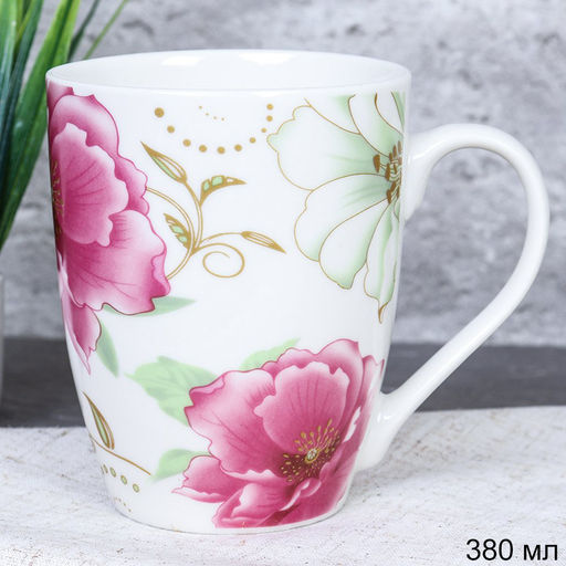 Кружка 380 мл Цветы / 4805-12-2 / уп 72 - Галеонтрейд фото 3