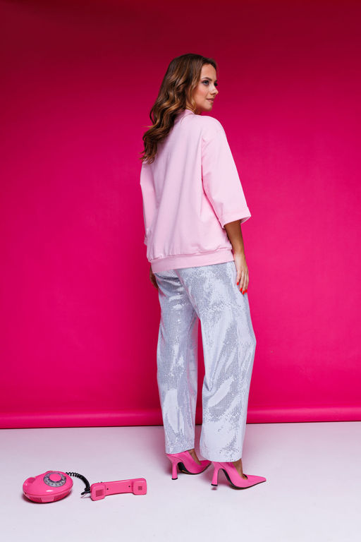 Джемпер AURA 2125-170 розовый  фото 6