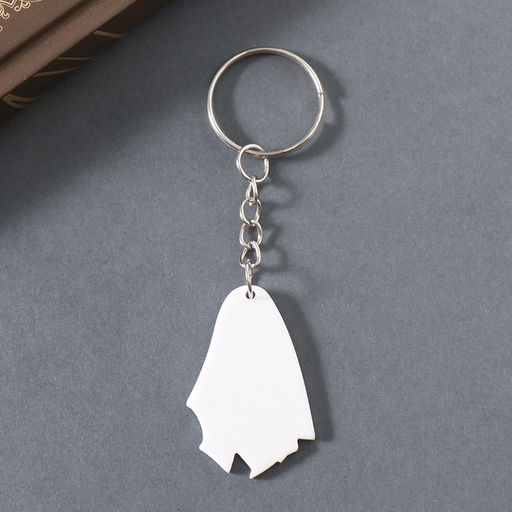 Цена за 4 шт. Брелок для ключей на кольце «Привидение с сердечками», акрил, 3.7×2.6×0.2 см