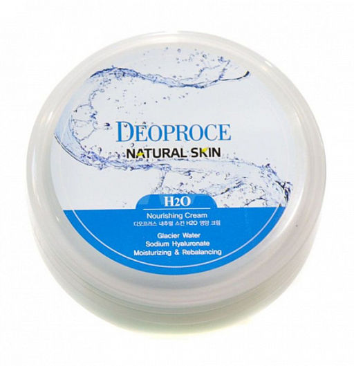 Deoproce Natural Skin H2O Nourishing Cream 100g - Крем для лица и тела с ледниковой водой