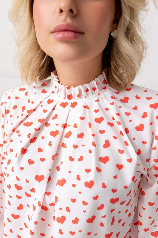 Блузка ТБ-987 сердечки - Angelika фото 3
