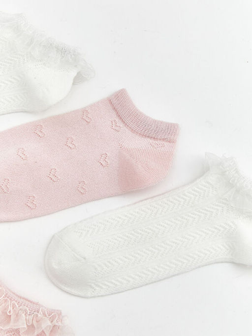 Dantel Detayl? K?z ?ocuk Patik ?orap 5li