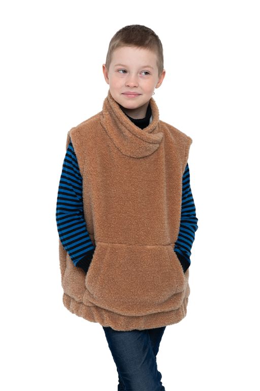 Жилет детский FUR цвет Ваниль УНИСЕКС - Woollamb фото 35