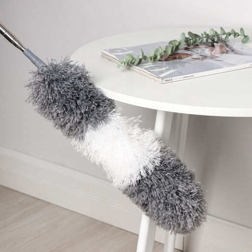 Щётка для пыли, плоская насадка 40×7.5 см, пушистая насадка 41×13 см, телескопическая ручка 230 см