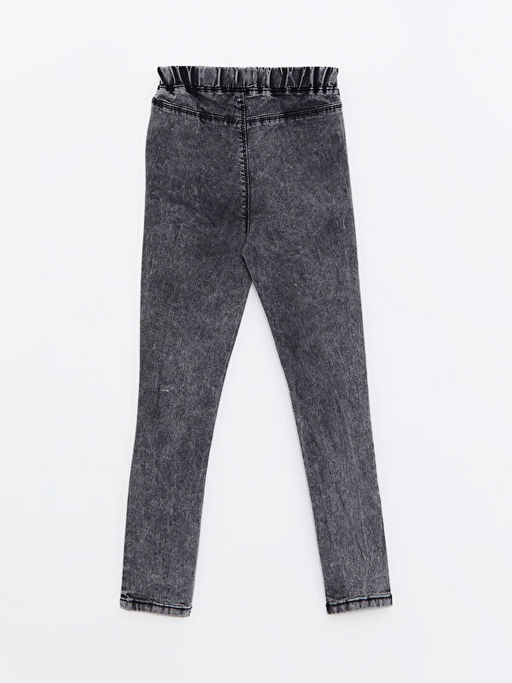 Beli Lastikli Super Skinny Fit Pul ??lemeli K?z ?ocuk Jean Pantolon - Waikiki фото 2
