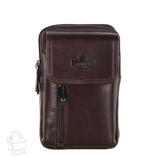 Сумка мужская кожаная 32717Z coffee Zinimsk