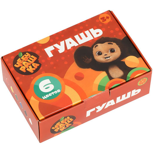 Гуашь Мульти-Пульти "Чебурашка" 6цв. 17,5мл. (ГКЧБ_53007)