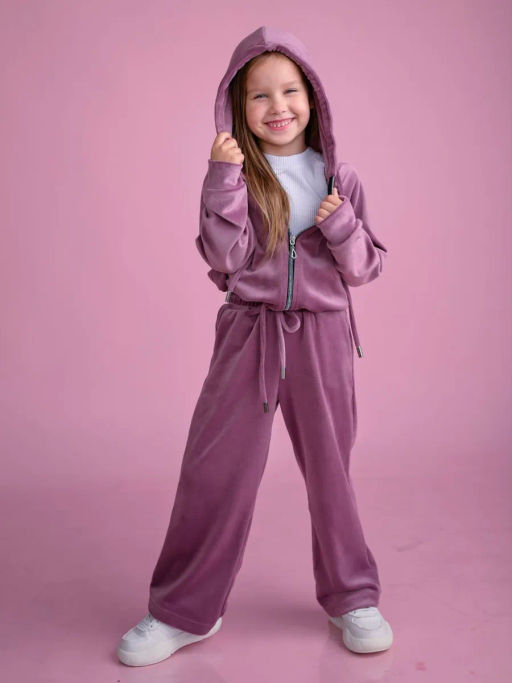 КД1249-М Костюм велюровый ЦВЕТ: СИРЕНЬ