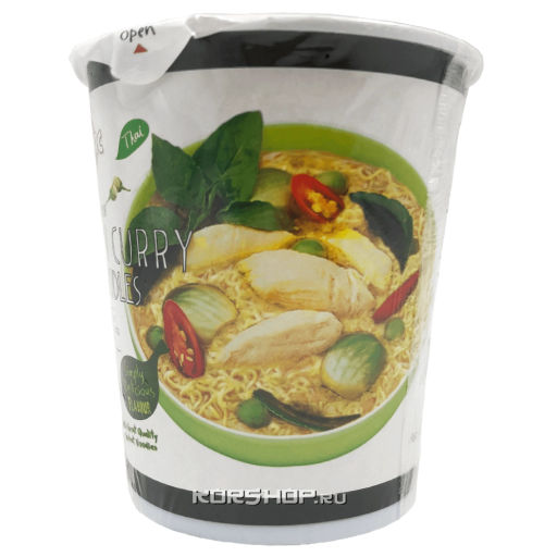 Лапша б/п со вкусом зеленого тайского карри Picnic, Таиланд, 60 г