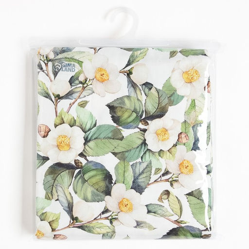 Скатерть Этель Camellia, 149?250 см, хлопок 100%, саржа 190 г/м?