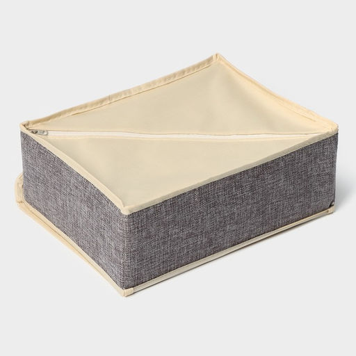 Органайзер для хранения белья Доляна Тео, 24 ячеек, с прозрачной крышкой, 322312 см, серый фото 9