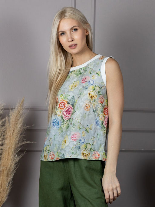 Льняная майка