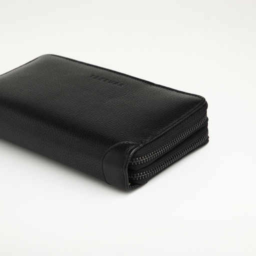 Портмоне-клатч мужской TEXTURA, с ручкой, чёрное