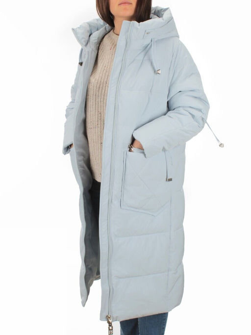 H303 BLUE Пальто зимнее женское (200 гр. холлофайбер) - Fashion фото 9
