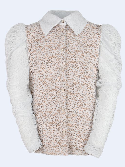 Блузка белый 212230817 - Nota bene фото 20