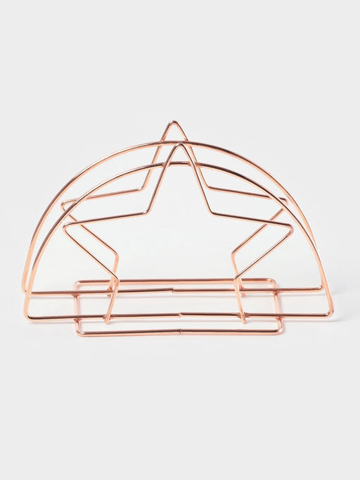 Цена за 2 шт. Салфетница Доляна Звезда, розовое золото  фото 2