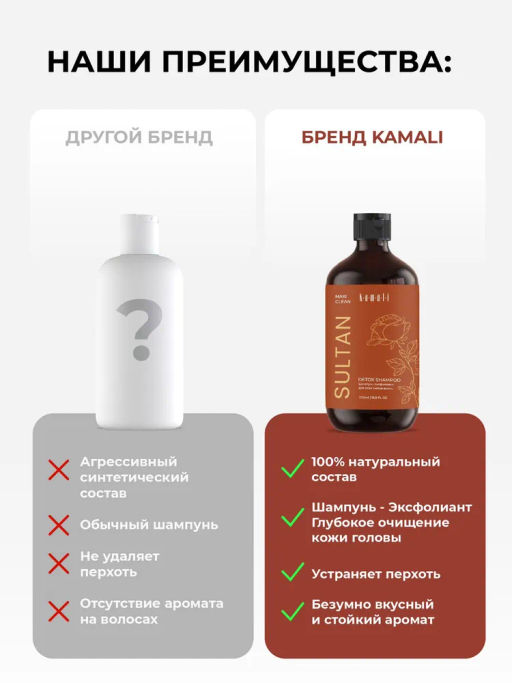 Детокс Шампунь SULTAN - Kamali фото 3