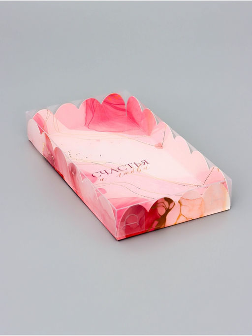 Цена за 5 шт. Коробка для печенья, «Счастья и любви», 10.5×20×3 см