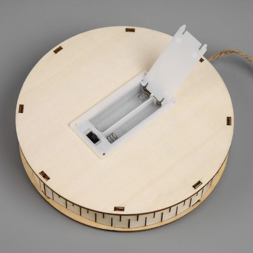 Подвеска световая Дед Мороз и Снегурочка, 153 см, 6 LED, от батареек АААx2, свечение тёплое белое - Luazon lighting фото 3