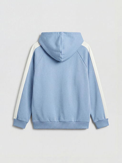 Kap??onlu NYC Bask?l? Erkek ?ocuk Sweatshirt