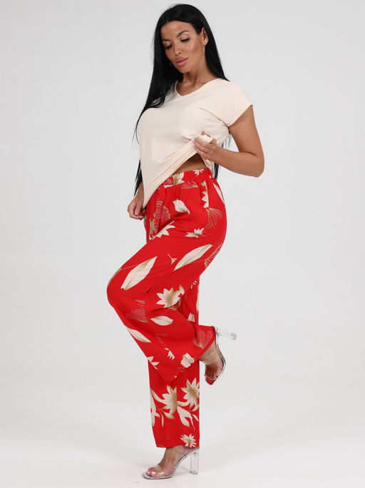 681 брюки маломер (Красный) - А-дина фото 4