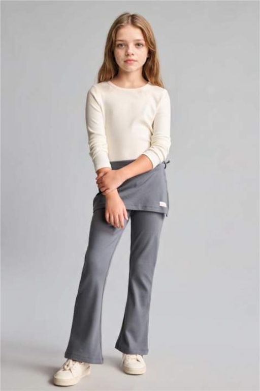 Pamuklu Flare Fit Pantolon K_z _ocuk - Defacto фото 4