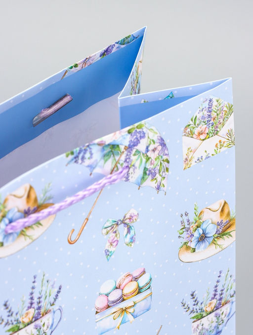 Цена за 2 шт. Пакет подарочный ламинированный Зонтик 18?22.3?10 см